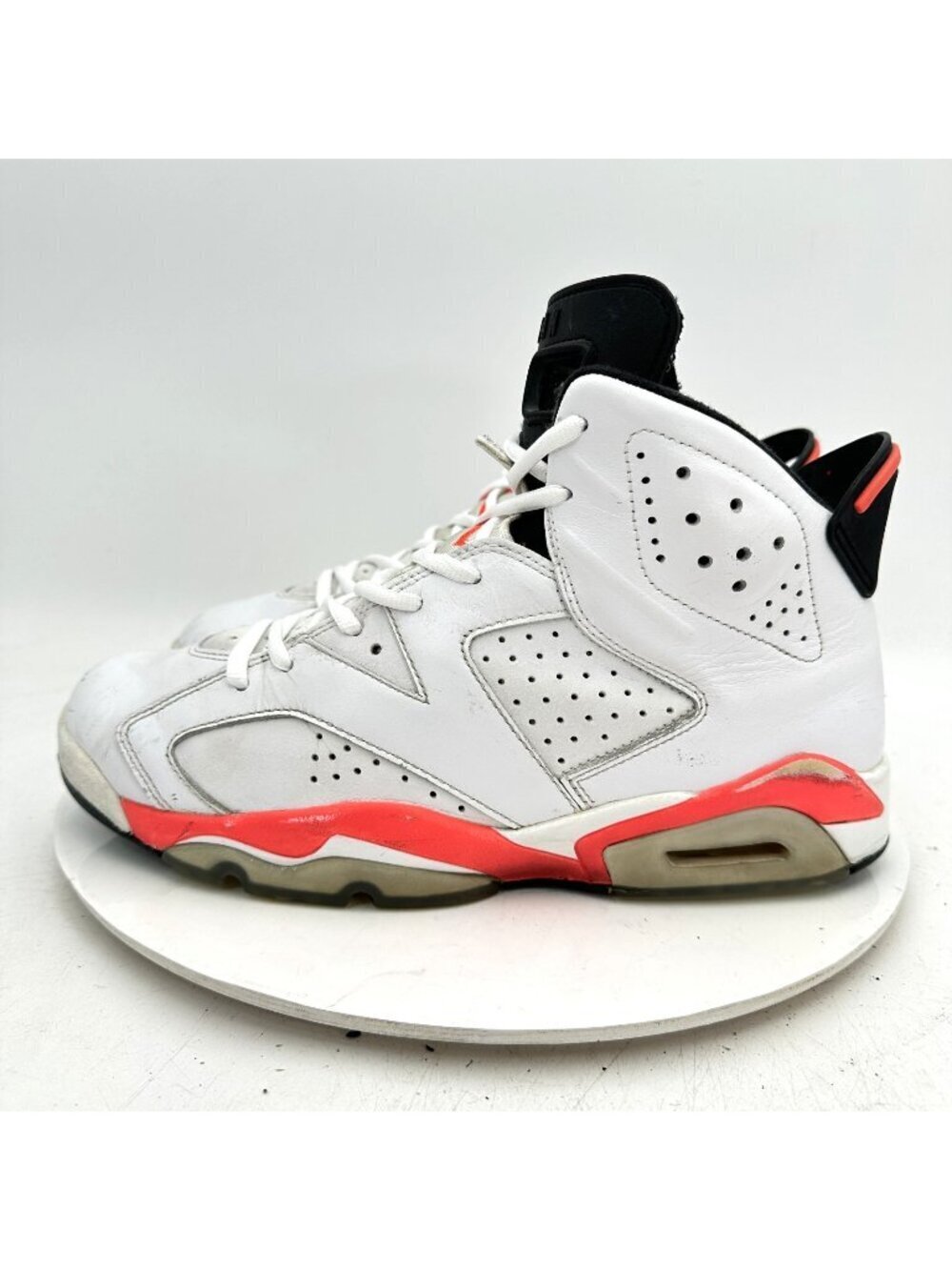 Nike Air Jordan 6 Retro Men Size 9 384664-123 Infrared White Training Shoes